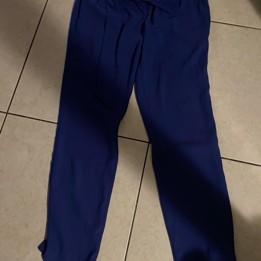 Blue dressy pant